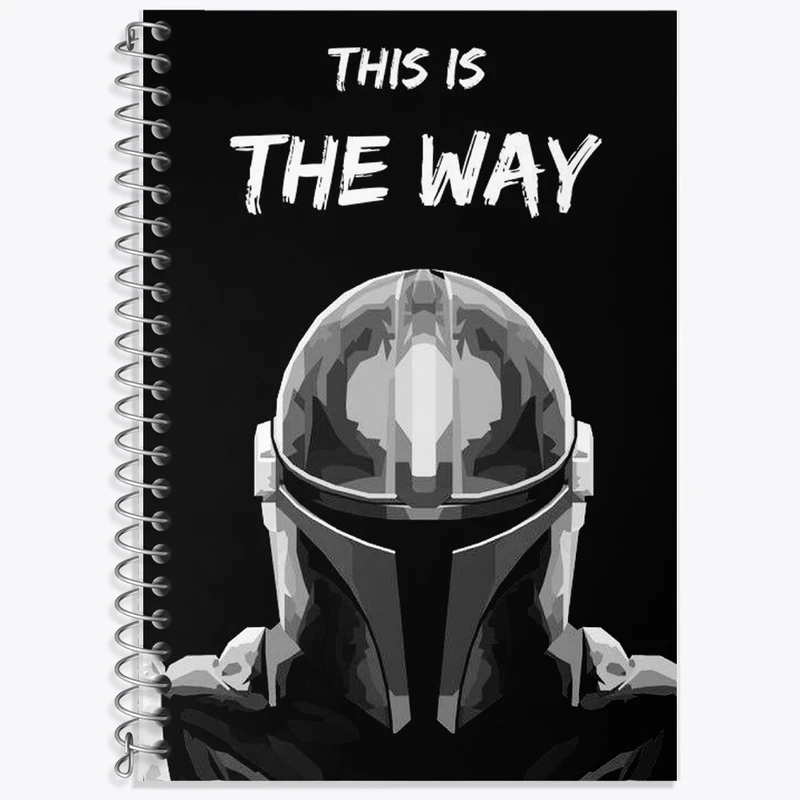 دفتر زبان 50 برگ خندالو مدل سه خط طرح جنگ ستارگان (Star Wars) کد F10752