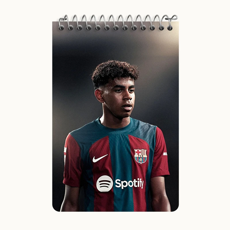 دفتر یادداشت 50 برگ خندالو طرح لامین یامال (Lamine Yamal) کد F14306