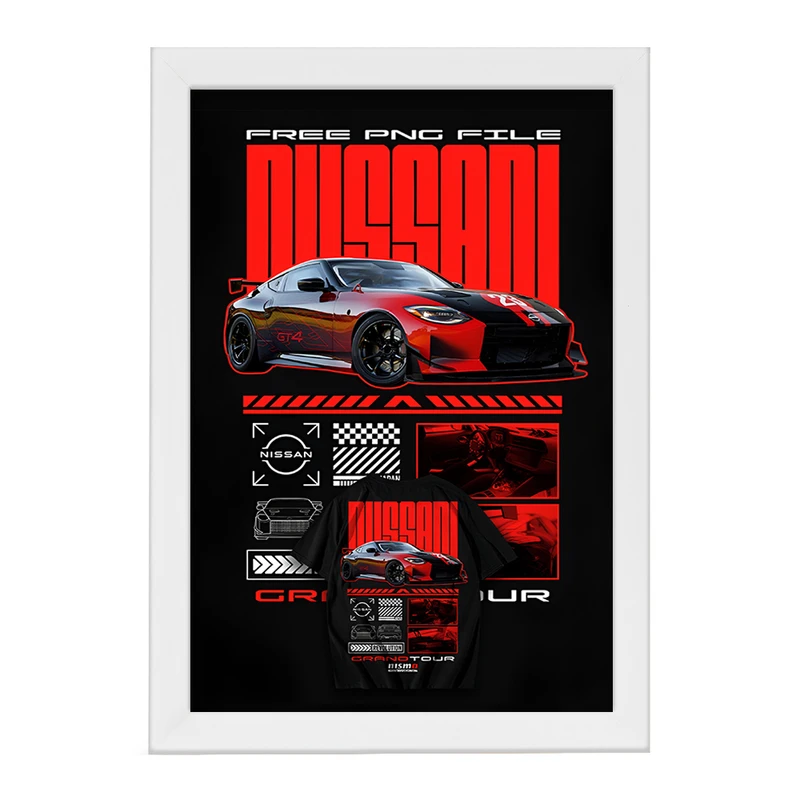 تابلو خندالو طرح نیسان (Nissan Z GT4) کد F13735