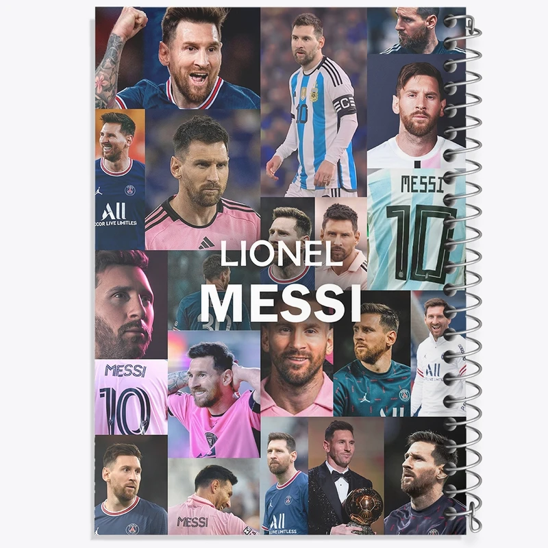 دفتر طراحی 50 برگ خندالو طرح لیونل مسی کد N9169
