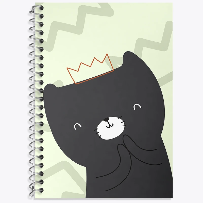 دفتر لغت 50 برگ خندالو طرح گربه کیوت کد F2922