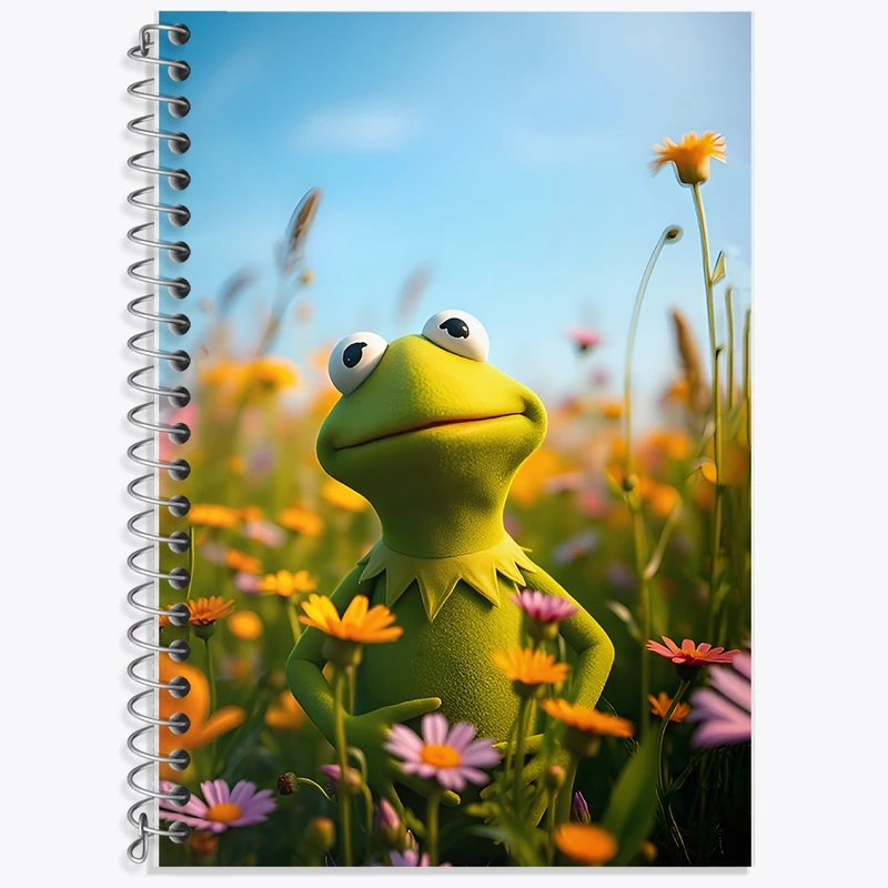 دفتر لغت 50 برگ خندالو طرح کرمیت قورباغه (Kermit) کد F11670