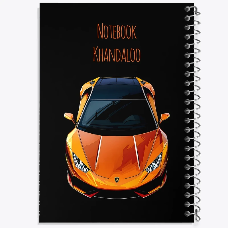 دفتر شطرنجی 50 برگ خندالو طرح لامبورگینی (Lamborghini) کد N7504