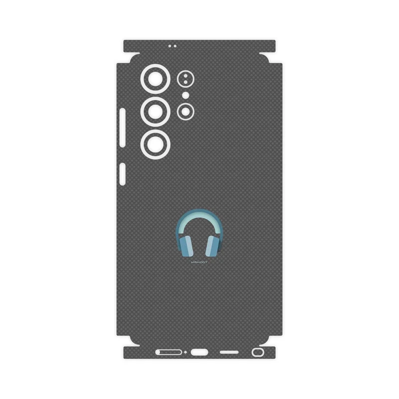 برچسب پوششی ماهوت مدل Minimal Headphone Icon-FullSkin مناسب برای گوشی موبایل سامسونگ Galaxy S25 Ultra