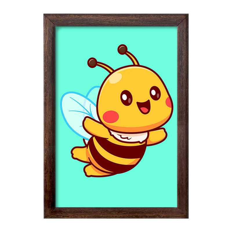 تابلو خندالو طرح حیوانات بامزه زنبور کد 29687