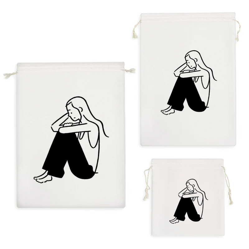 نظم دهنده خندالو مدل دختر نشسته کد 6366 مجموعه 3 عددی