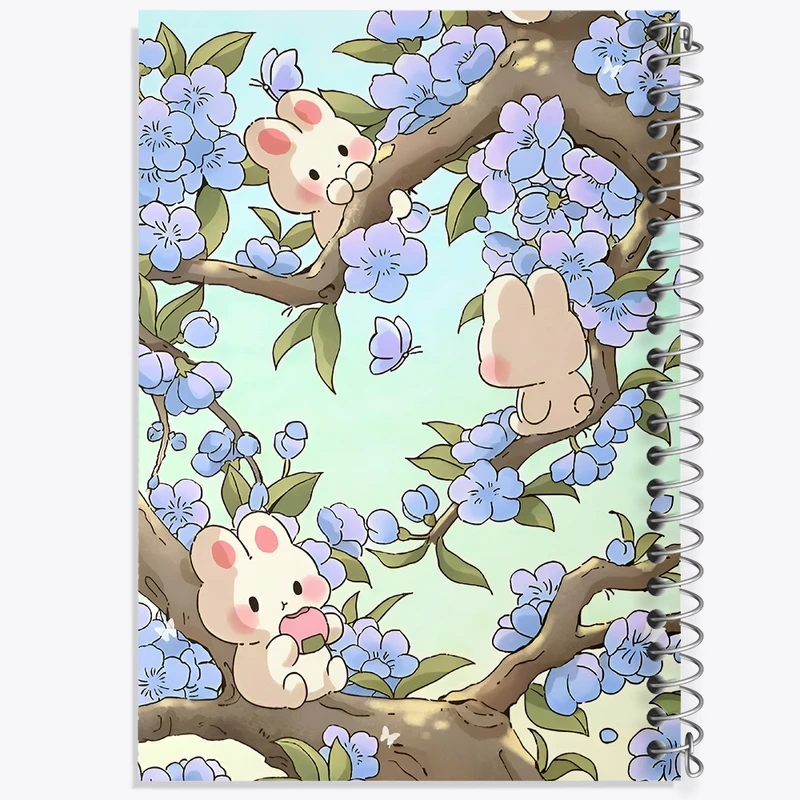 دفتر طراحی 50 برگ خندالو طرح خرگوش کیوت کد F4971