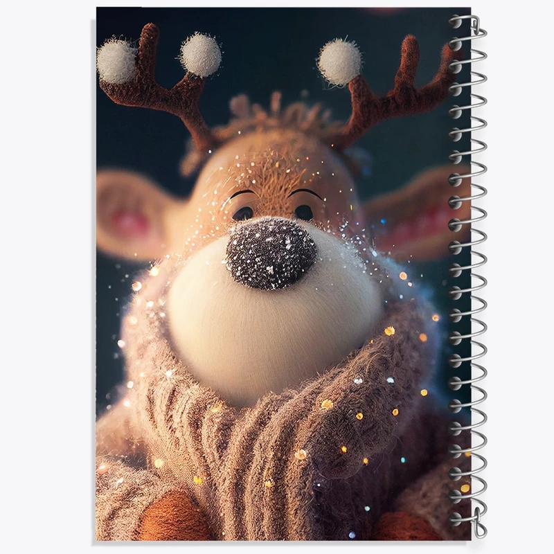 دفتر ژورنال نویسی 50 برگ خندالو مدل نقطه ای طرح گوزن کد F10069