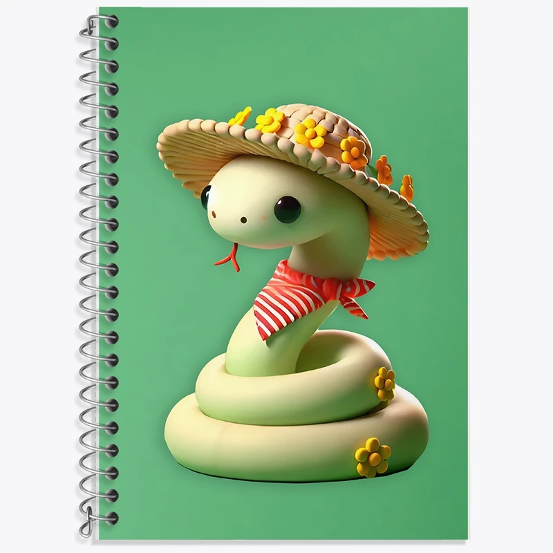 دفتر لغت 50 برگ خندالو طرح مار بامزه کد F9307