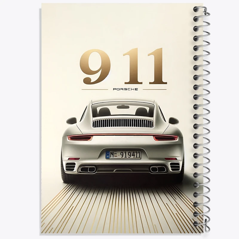 دفتر ژورنال نویسی 50 برگ خندالو مدل نقطه ای طرح ماشین پورشه کد F10381