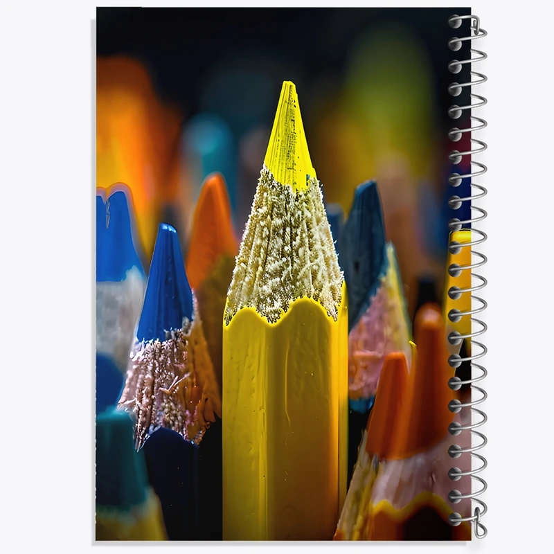 دفتر شطرنجی 50 برگ خندالو طرح مدادرنگی کد F9504