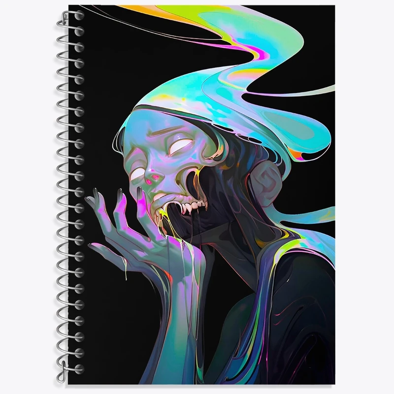 دفتر لغت 50 برگ خندالو طرح انتزاعی کد F4788