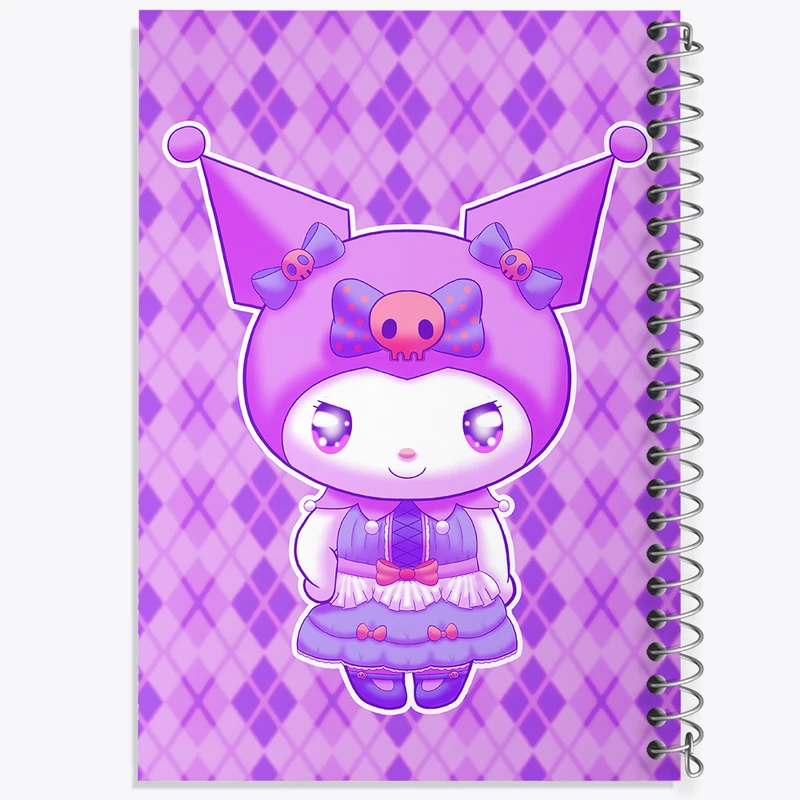 دفتر مشق 50 برگ خندالو طرح کرومی (Kuromi) کد N7803