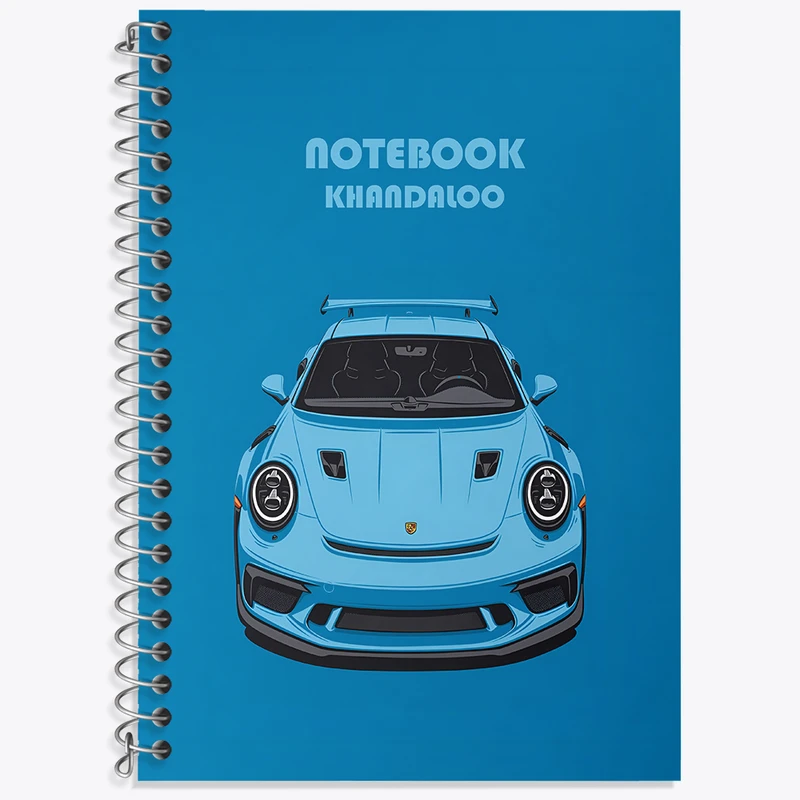 دفتر نت موسیقی 50 برگ خندالو طرح پورشه (Porsche 911 GT3) کد N7539