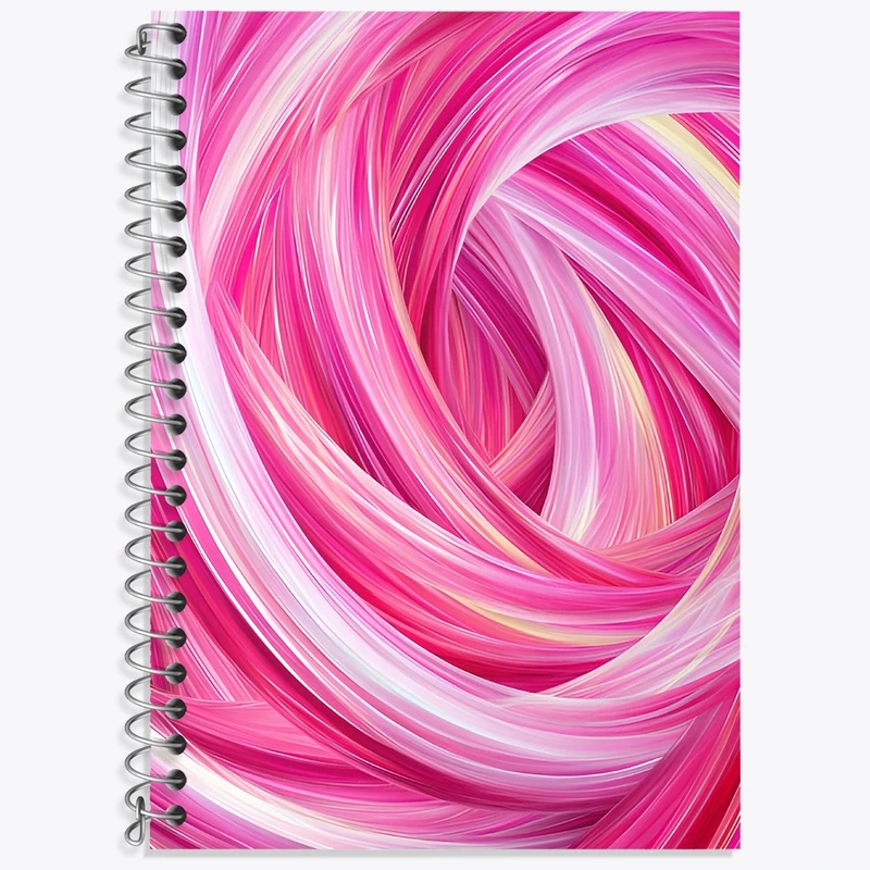 دفتر لغت 50 برگ خندالو طرح بافت صورتی کد N7137