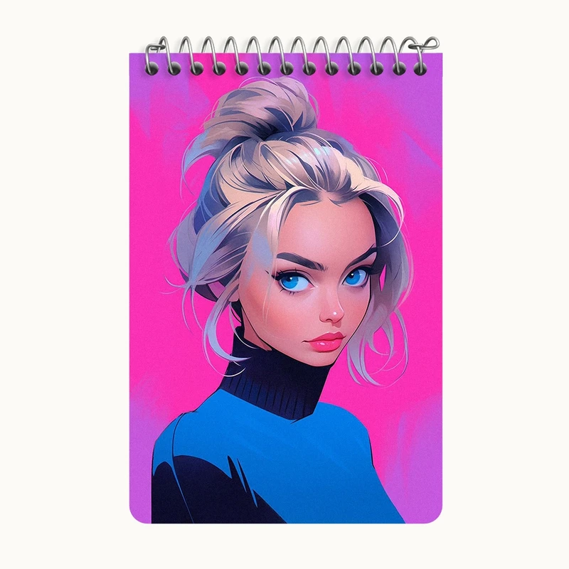 دفتر یادداشت 50 برگ خندالو طرح دخترانه کد F3125