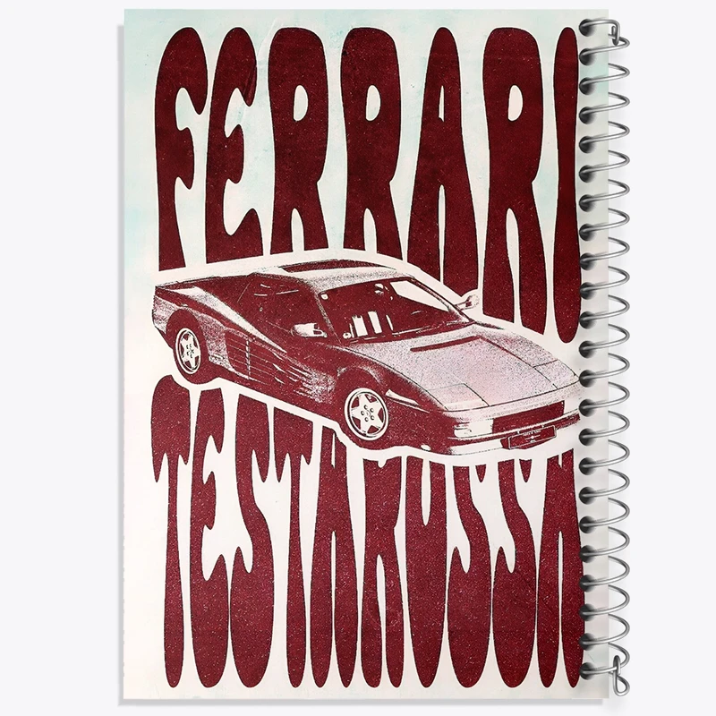 دفتر طراحی 50 برگ خندالو طرح فراری (Ferrari) کد F13524