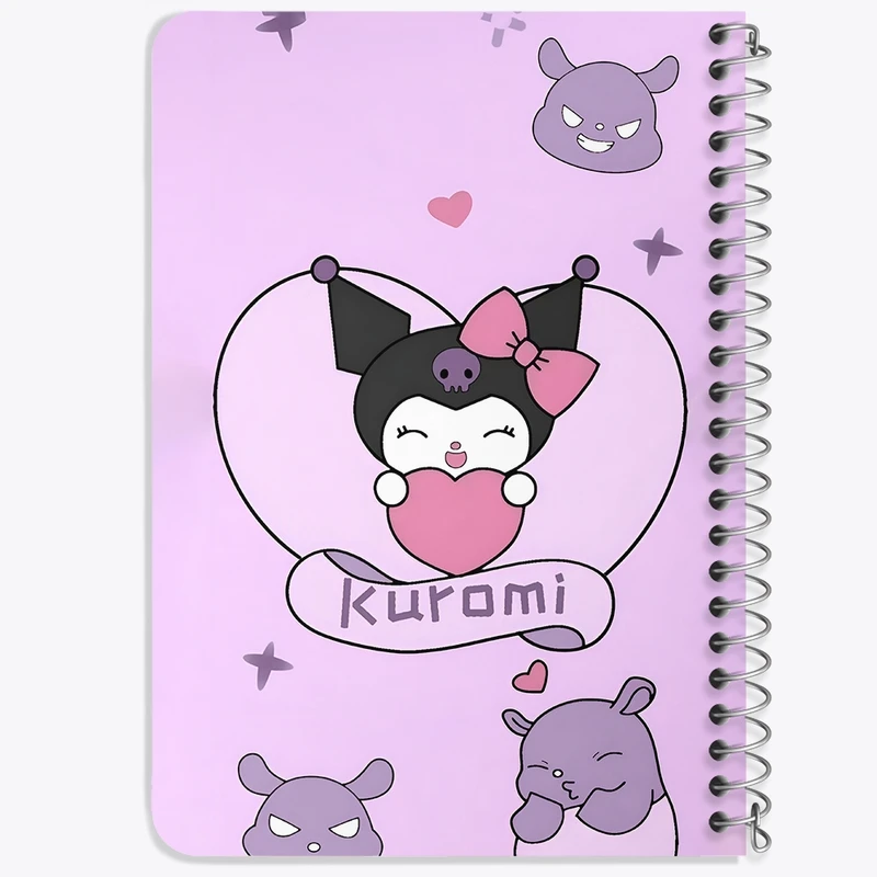 دفتر یادداشت 50 برگ خندالو طرح کرومی (Kuromi) کد N4824