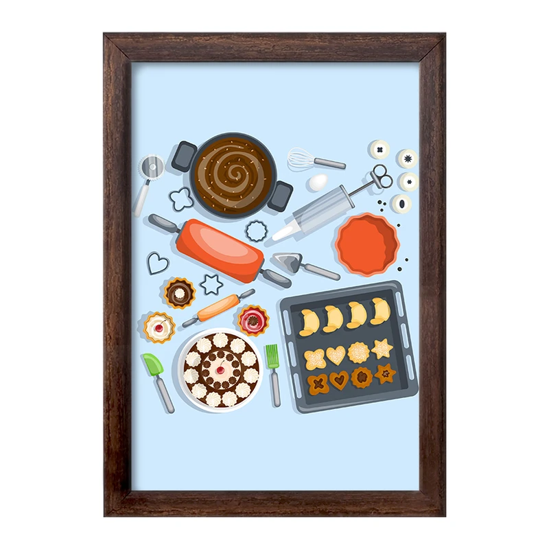 تابلو خندالو طرح کیک و شیرینی پزی کد 36665