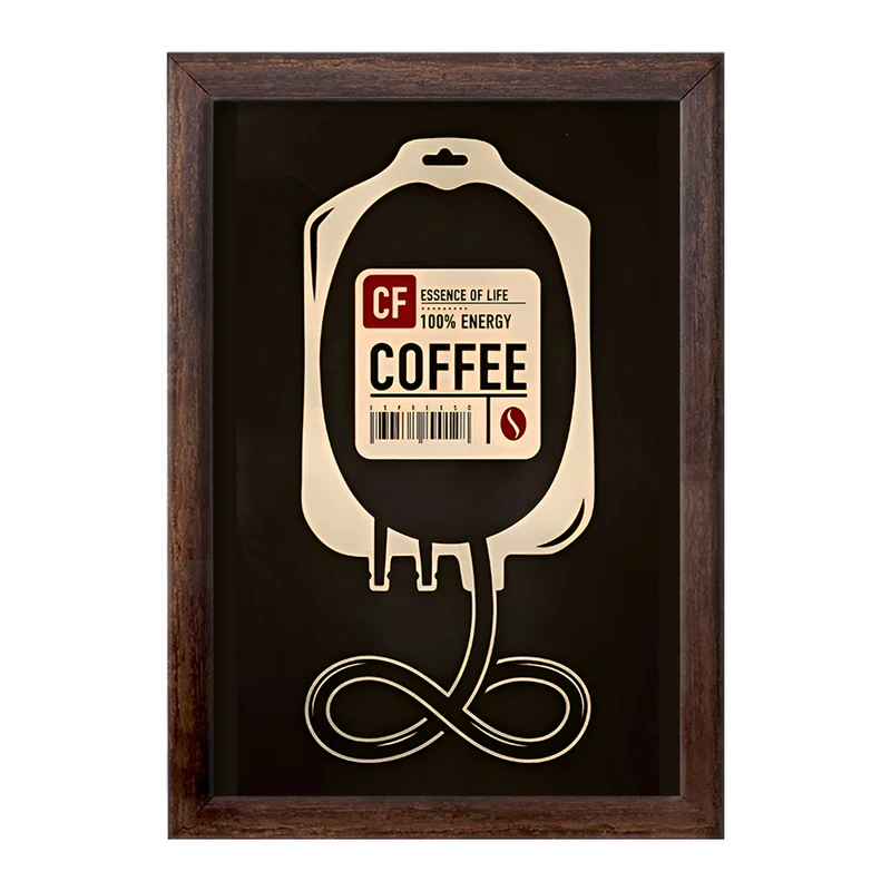 تابلو خندالو طرح قهوه (Coffee) کد F10393