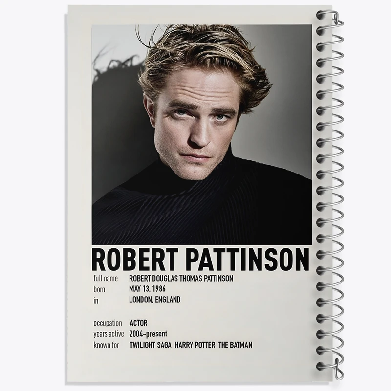دفتر لیست خرید 50 برگ خندالو طرح رابرت پتینسون (Robert Pattinson) کد F13145