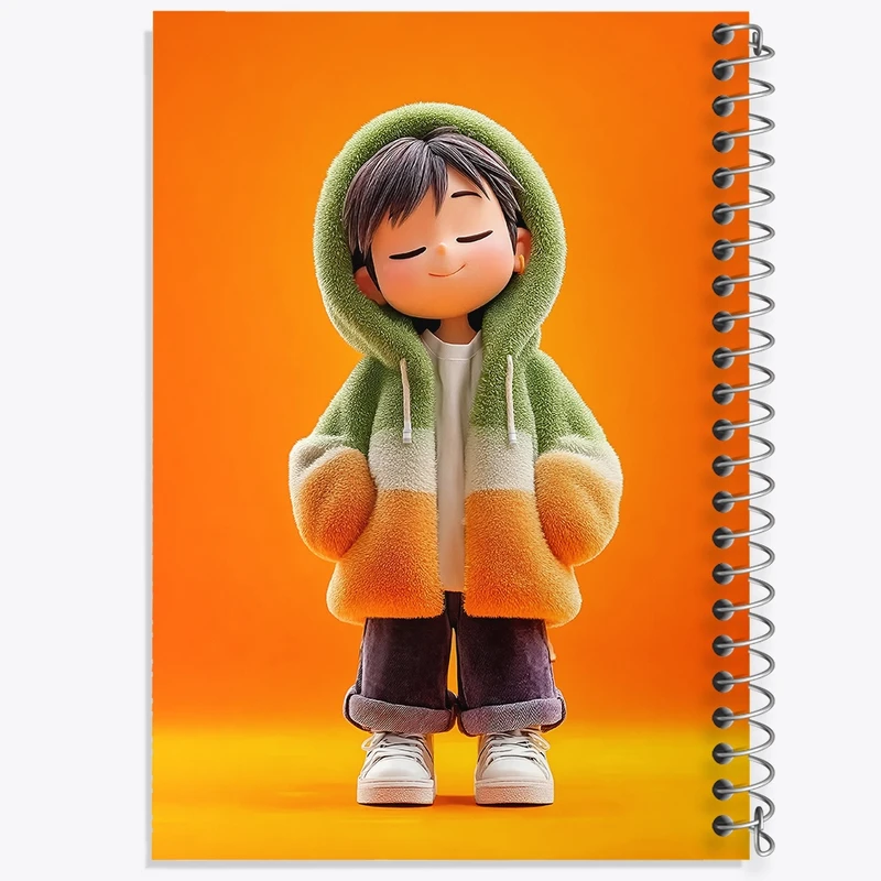 دفتر لیست خرید 50 برگ خندالو طرح پسرانه کیوت کد N9407