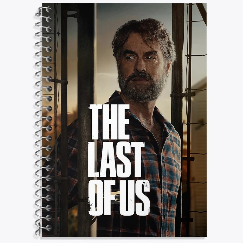 دفتر زبان 50 برگ خندالو مدل سه خط طرح (The Last Of Us) آخرین بازمانده از ما کد N9338