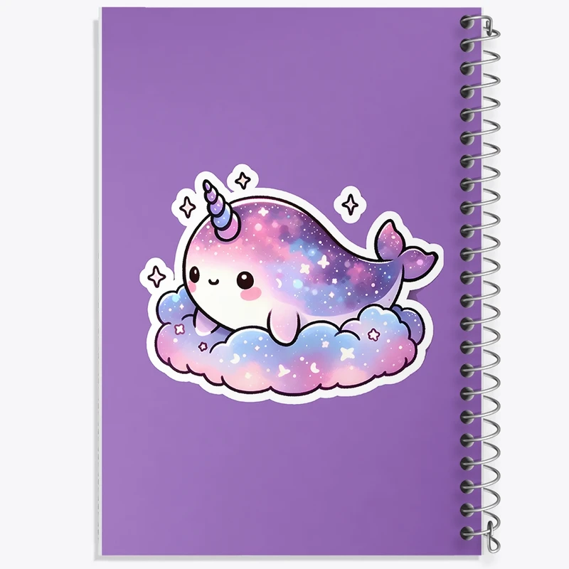 دفتر طراحی 50 برگ خندالو طرح دلفین کیوت کد N5250