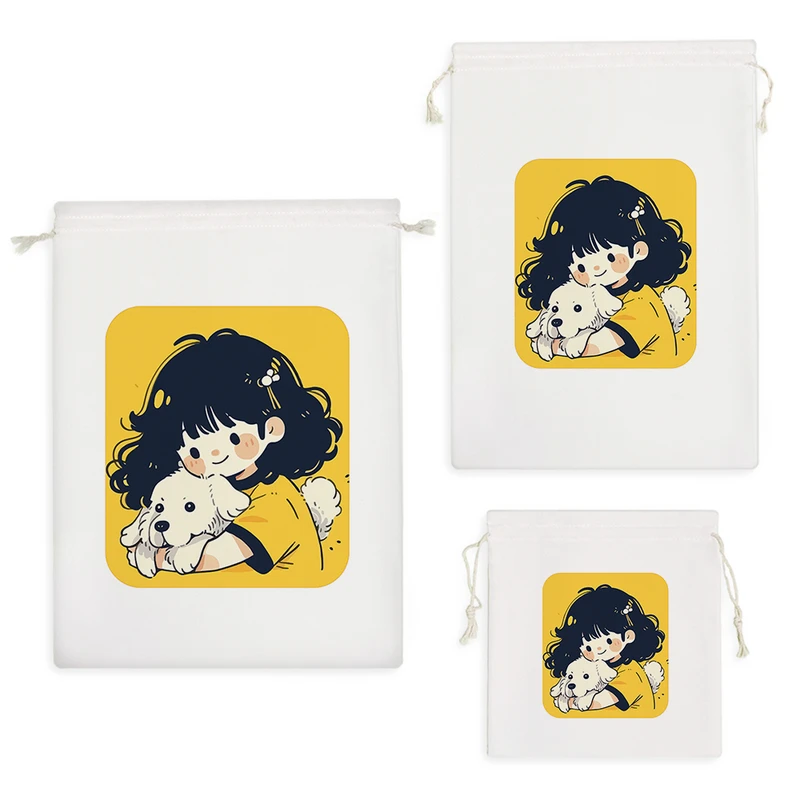 نظم دهنده خندالو مدل دختر زرد پوش و سگ کد 8256 مجموعه 3 عددی