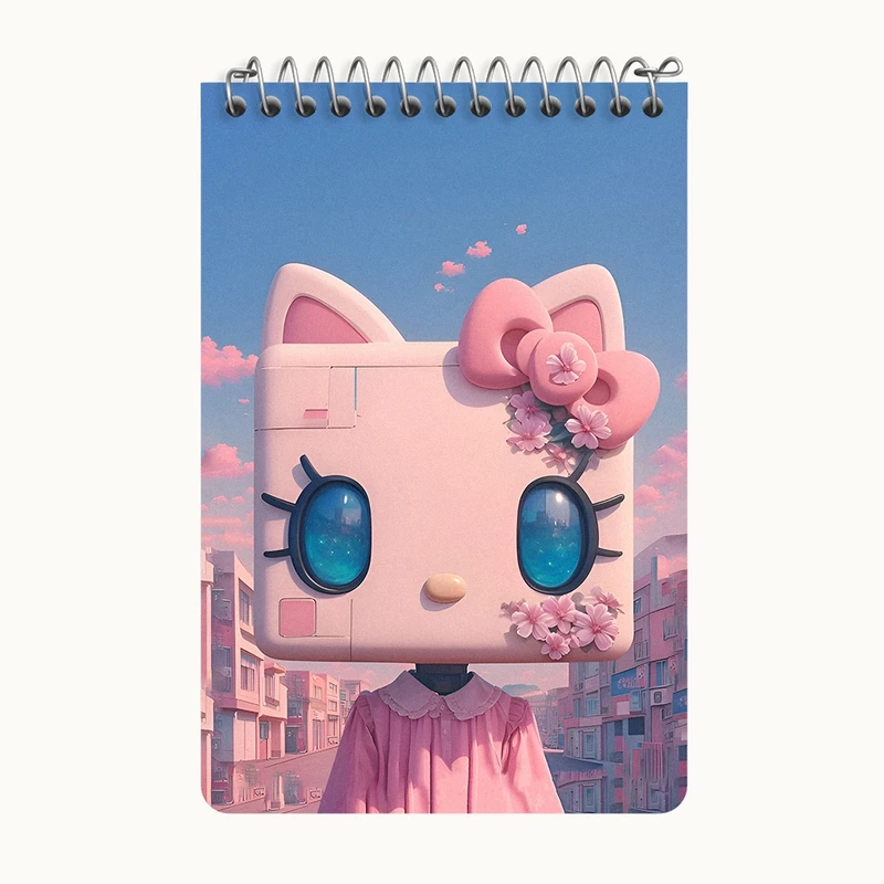 دفتر یادداشت 50 برگ خندالو طرح هلو کیتی (Hello Kitty) کد F11486