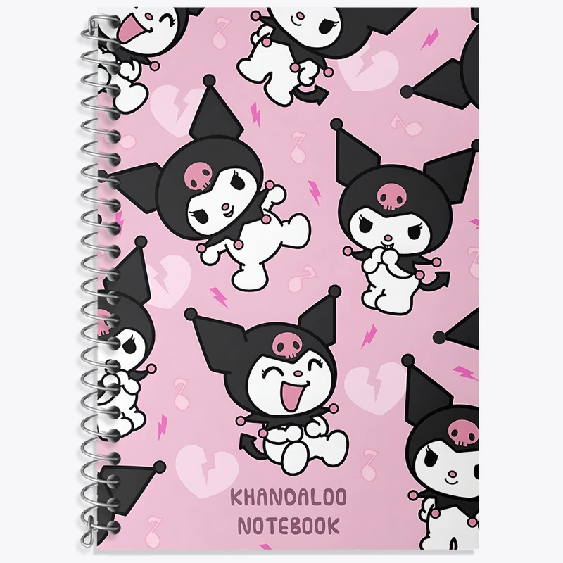 دفتر لغت 50 برگ خندالو طرح کرومی (Kuromi) کد N9030