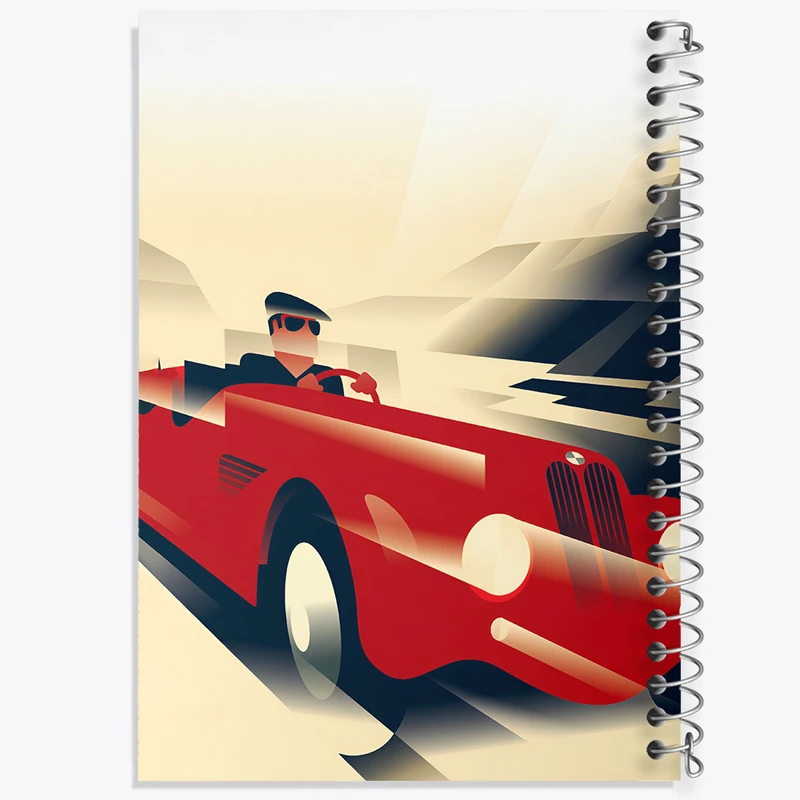 دفتر نقاشی 50 برگ خندالو طرح ماشین کلاسیک کد F4962