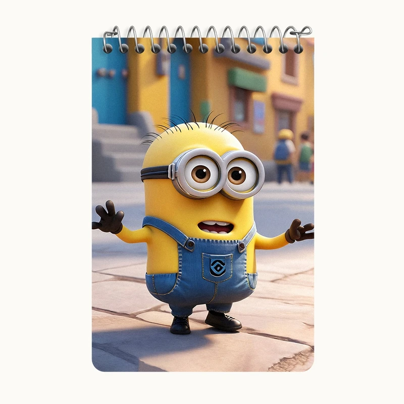 دفتر یادداشت 50 برگ خندالو طرح مینیون ها (Minions) کد F6096