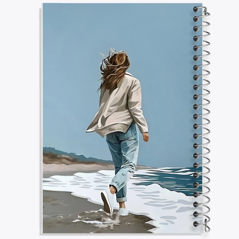 دفتر ژورنال نویسی 50 برگ خندالو مدل نقطه ای طرح دخترانه کد N7398