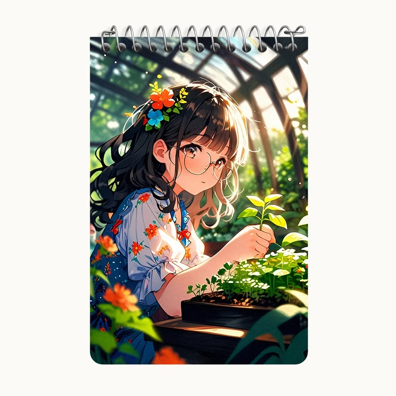 دفتر یادداشت 50 برگ خندالو طرح دخترانه کد F9447