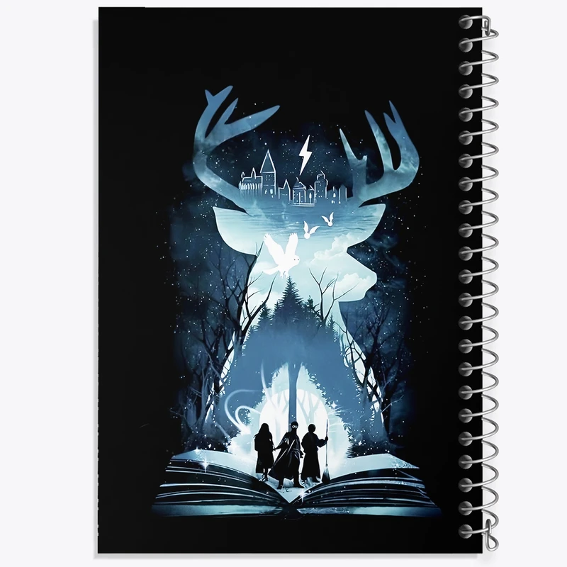 دفتر طراحی 50 برگ خندالو طرح هری پاتر (Harry Potter) کد F4448