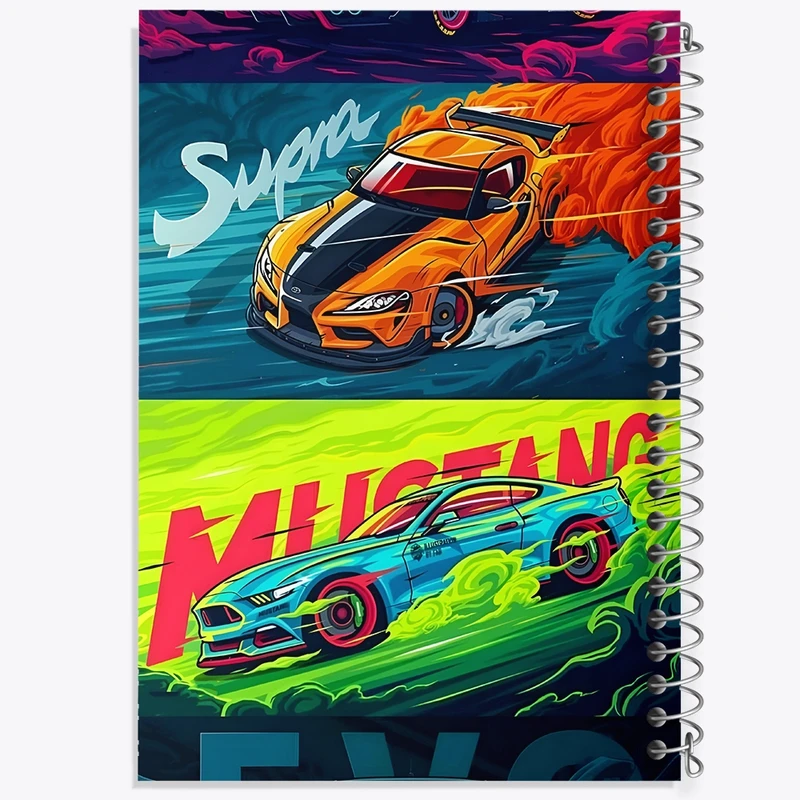 دفتر ژورنال نویسی 50 برگ خندالو مدل نقطه ای طرح تویوتا (Toyota Supra) کد F13739