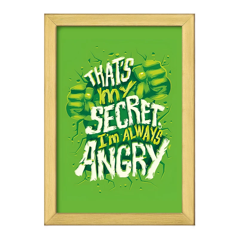 تابلو خندالو طرح هالک کد F3961