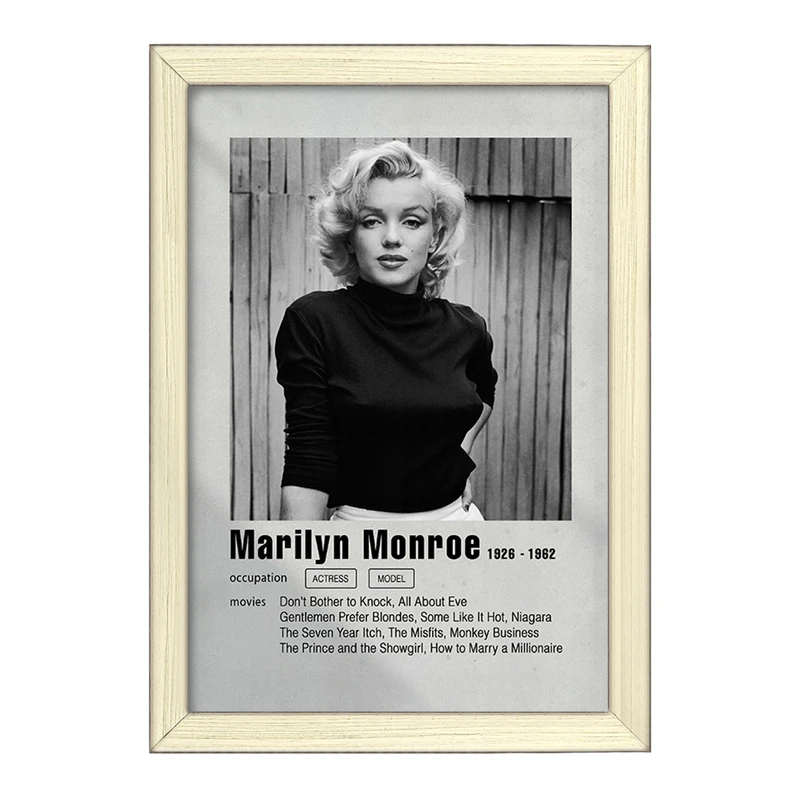 تابلو خندالو طرح مرلین مونرو (Marilyn Monroe) کد F11198