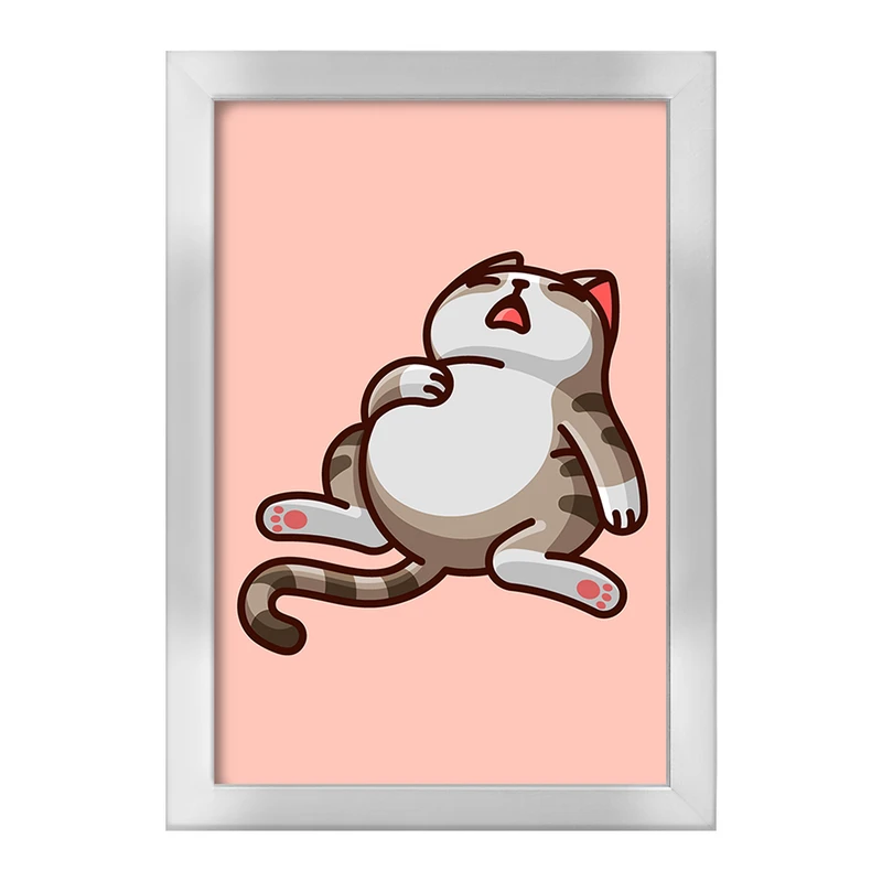 تابلو خندالو طرح حیوانات بامزه گربه کد 28196