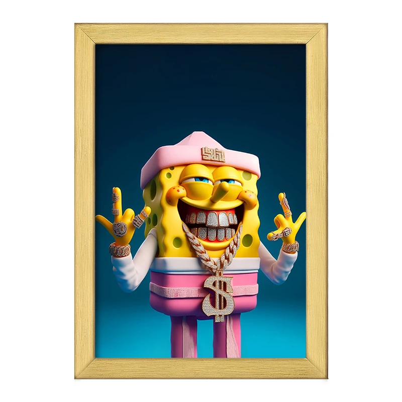 تابلو خندالو طرح باب اسفنجی کد F4408