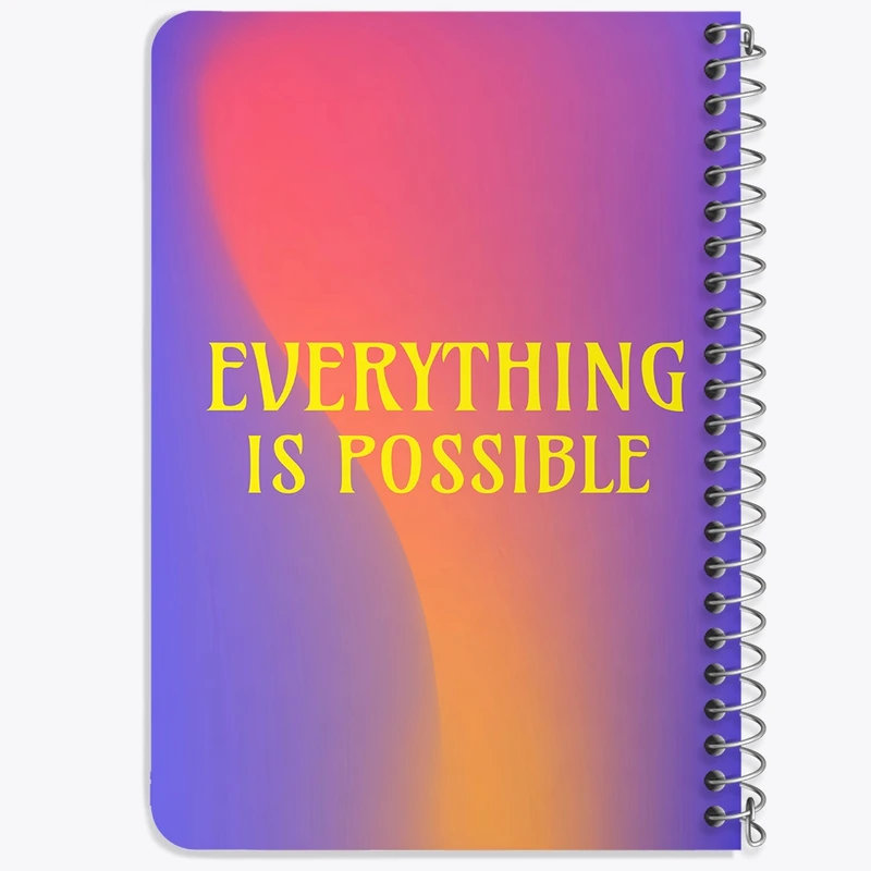 دفتر یادداشت 50 برگ خندالو طرح Everything Is Possible کد N2319