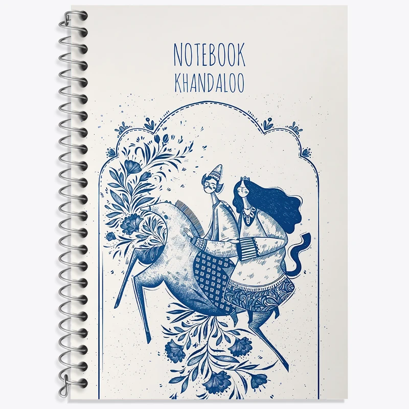 دفتر زبان دوخط 50 برگ خندالو طرح عاشقانه کد N7792