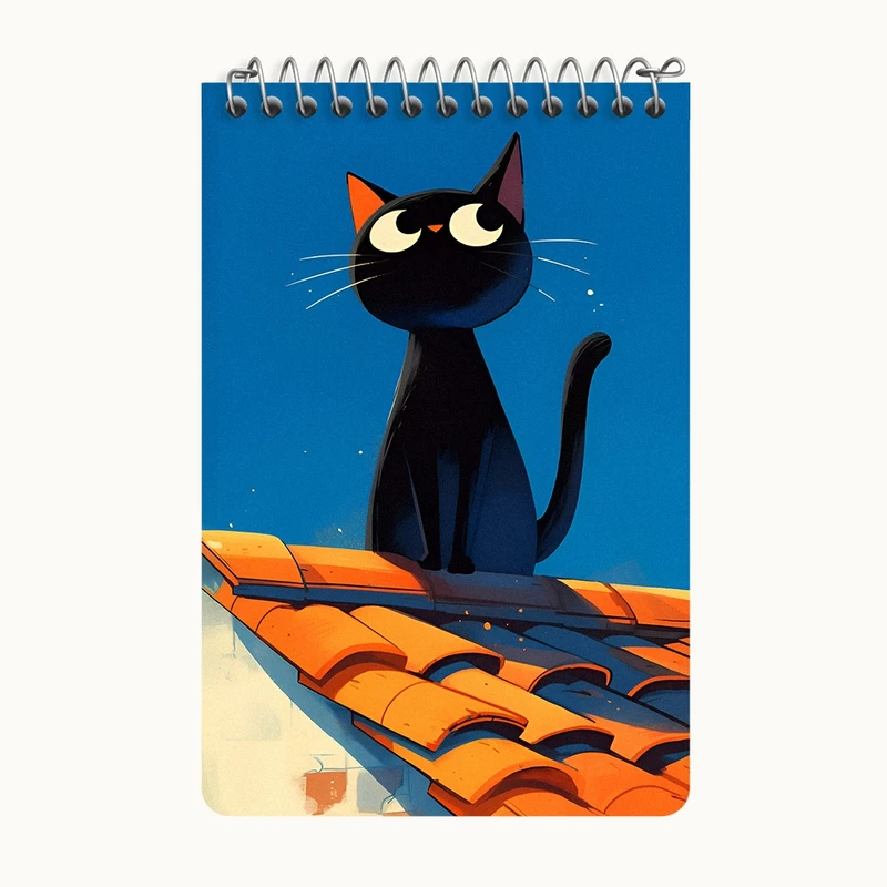 دفتر یادداشت 50 برگ خندالو طرح گربه بامزه کد F6570