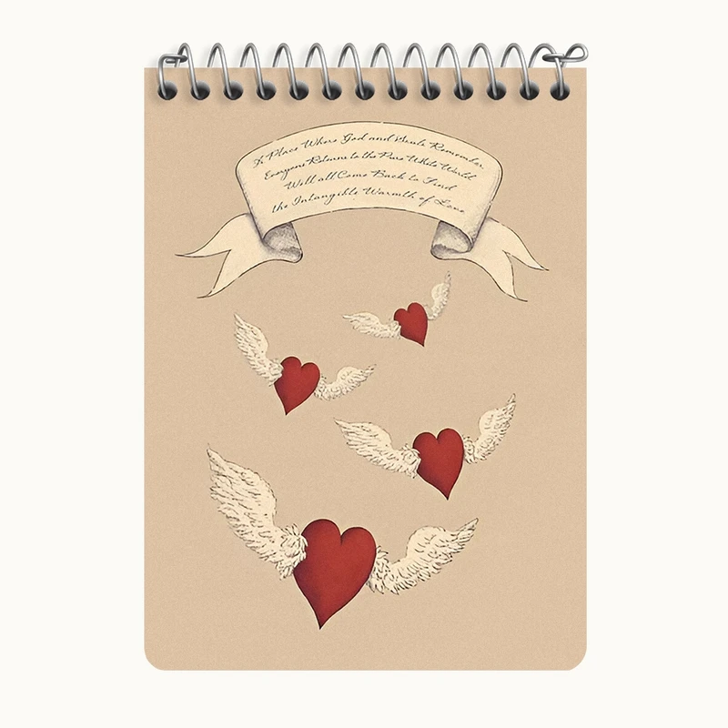 دفتر یادداشت 50 برگ خندالو طرح عاشقانه (Lovely) کد N8484