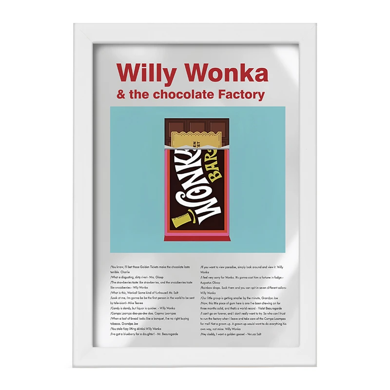 تابلو خندالو طرح ویلی وانکا (Willy Wonka) کد F13815