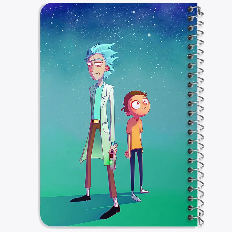 دفتر یادداشت 50 برگ خندالو طرح انیمیشن ریک و مورتی Rick and Mort کد 26390