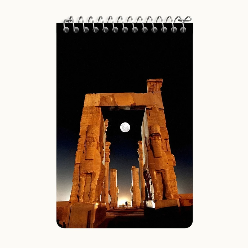 دفتر یادداشت 50 برگ خندالو طرح تخت جمشید کد F6337