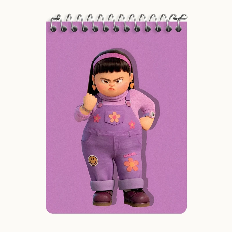 دفتر یادداشت 50 برگ خندالو طرح دخترانه کیوت کد N7451