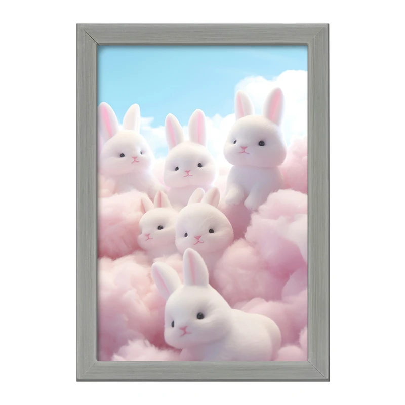 تابلو خندالو طرح خرگوش های کیوت کد F2614
